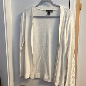 White Mark Women's Cream Cardigan